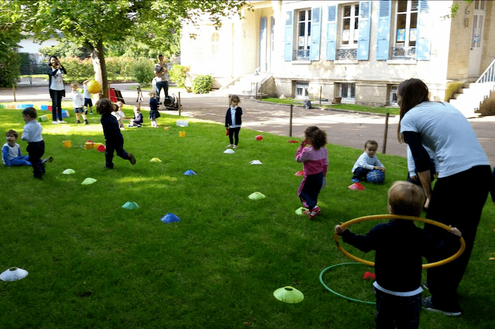La preschool dans le jardin de l'école internationale Malherbe MIS
