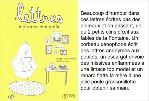 Lettres à plumes et à poils (Philippe Lechermeier, illustrations Delphine Perret)