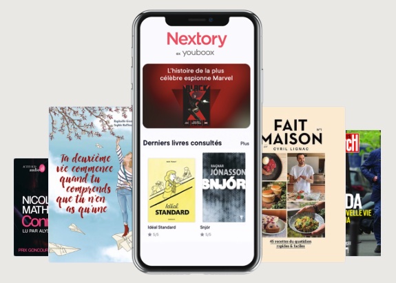 Exemples de livres en ligne à lire ou écouter sur Nextory, ex-Youboox