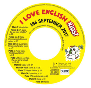 Le CD livré avec le magazine I Love English Kids