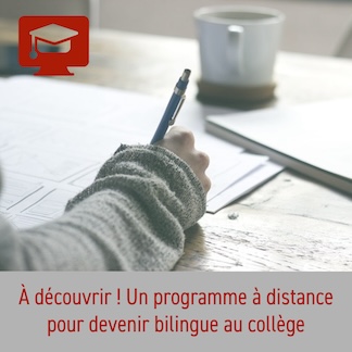 A découvrir : un programme à distance pour devenir bilingue au collège