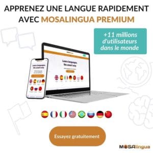 Apprenez une langue rapidement avec Mosalingua Premium - Essai gratuit