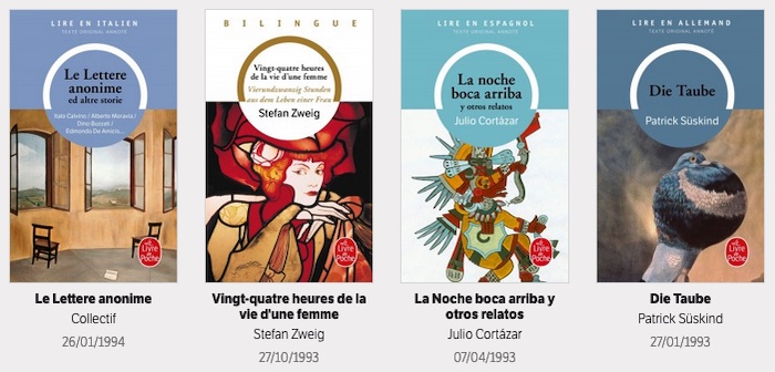Extrait des collections Bilingue et Unilingue du Livre de Poche