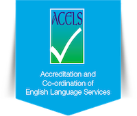 Logo de l'ACELS, Accreditation and Coordination of English Language Services