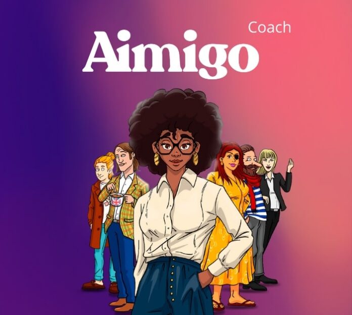 Avis Aimigo Coach - IA de dialogue Ces personnages de Aimigo coach sont des IA pour dialoguer en langue étrangère