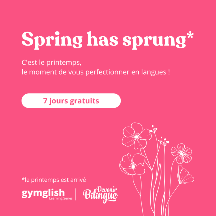 Promotion 2026 Gymglish 7 jours gratuits et -30% sur les learning series de Gymglish