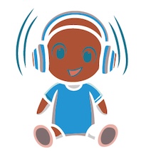 Accents bébés bilingues Expérience scientifique avec un bébé qui écoute les accents des différentes langues de ses parents