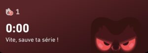 Rappel de Duolingo en version gratuite VS énergie illimitée en version payante