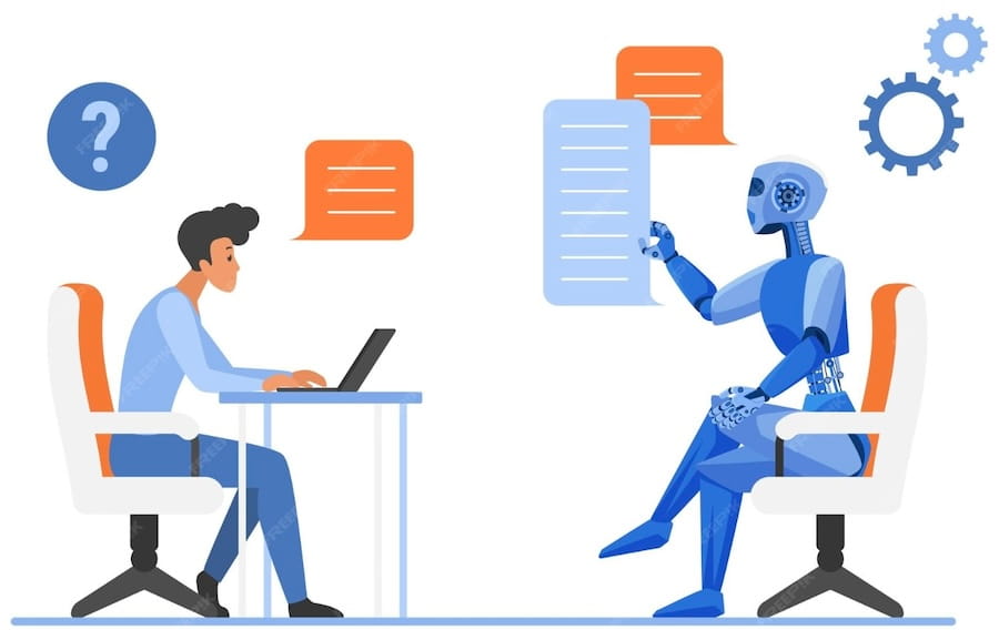 Une IA personnalise la formation en anglais d'un adulte qui travaille en e-learning